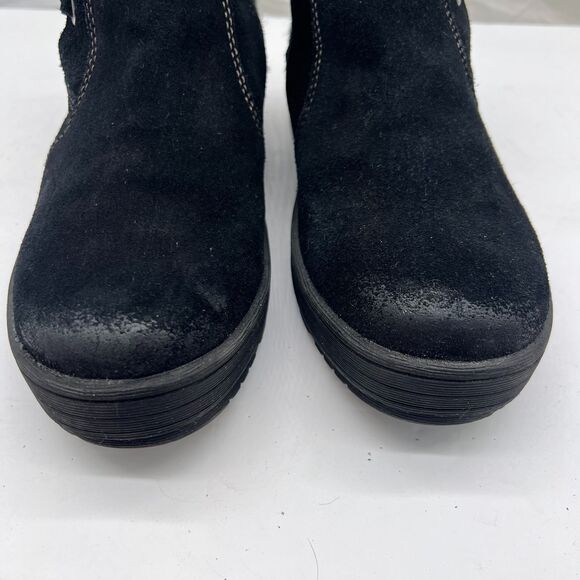 Earth Origins Boots Sz 9.5W Tate Blue Winter Fall Water Repellent Suede Ankle - Picture 6 of 8